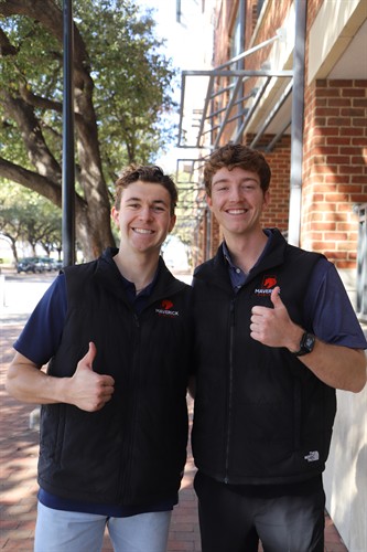 Meet Mason and Grant, the founders of Maverick Digital LLC! We’re proud to help local brands get noticed across the Metrocrest area through high-visibility, unskippable indoor digital billboard networks. Local. Easy. Fast. Affordable.
