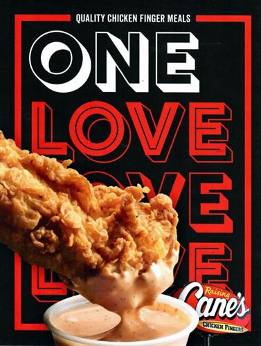 One Love = Quality Chicken Finger Meals