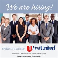 First United Bank is Hiring!