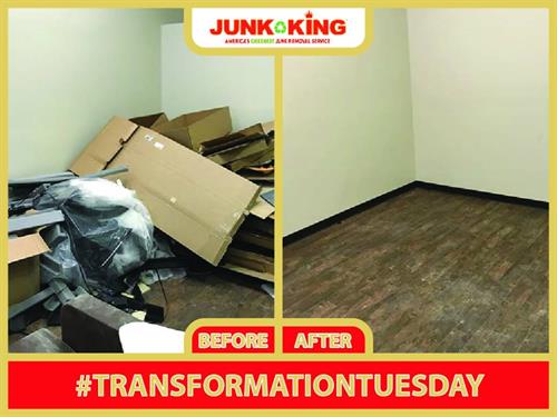 Before and After Junk Room