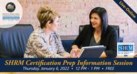 SHRM Certification Prep Information Session
