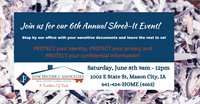 6th Annual Shred It Event