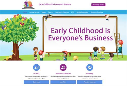 Early Childhood Development Website (built and managed site)