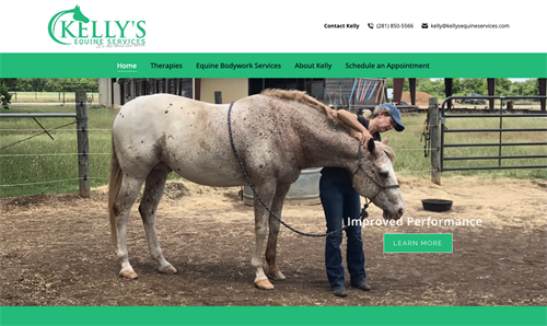 Kelly's Equine Service Website (built website & technical support)