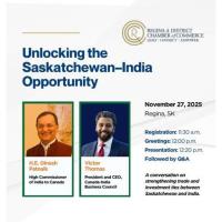 2025 Luncheon Series - Unlocking the Saskatchewan-India Opportunity