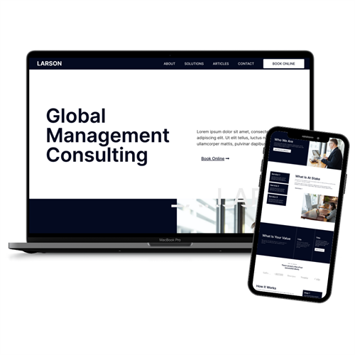 Corporate website design & development (template)