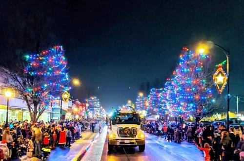 One of AAA's septic trucks in the Christmas Parade