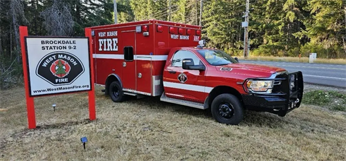 Donated a sign to West Mason Fire Station 9-2 Donated a sign to West Mason Fire Station 9-2