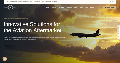 Client New Website - MidAmerican Aerospace https://midamaero.com Client New Website - MidAmerican Aerospace https://midamaero.com