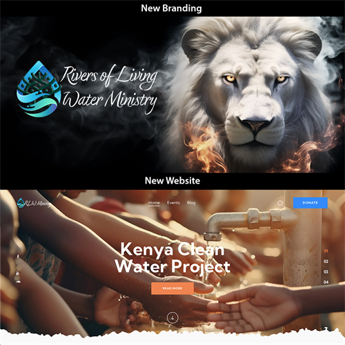 Client Logo Redesign & Brand New Website - Rivers of Living Water Ministry https://rlwministry.org
