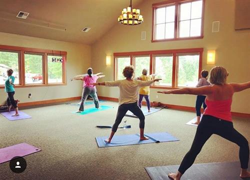 Yoga at Alderbrook Golf Course Clubhouse 