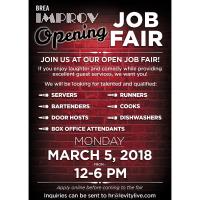 Brea Improv Opening Job Fair