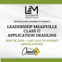 Leadership Meadville 17 Application Deadline