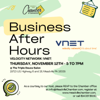 Business After Hours w/ Velocity Network (VNET) @ The Triple Deuce Saloon