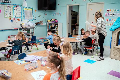 We prepare our preschoolers for Kindergarten by building a strong Christian and academic foundation.