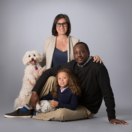 Family portrait at Camera Creations Photography studio