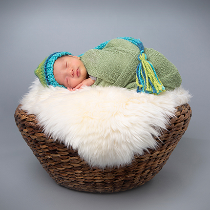 Newborn portrait at Camera Creations Photography studio