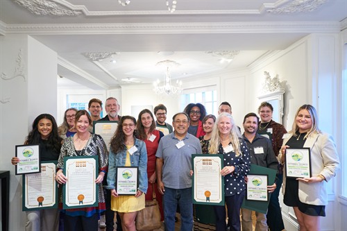 2024 Certified Sustainable Businesses recognized at the annual Awards event; hosted at The Culver Hotel. 
