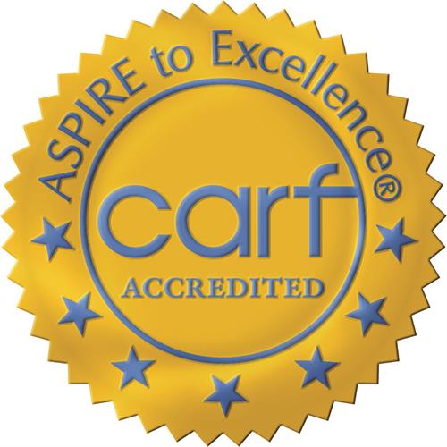 Vocational services are nationally accredited through CARF