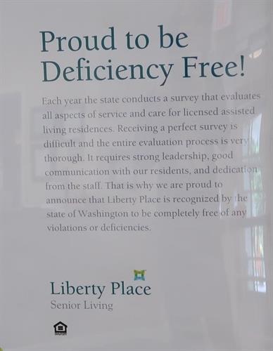 Deficiency Free at Liberty Place