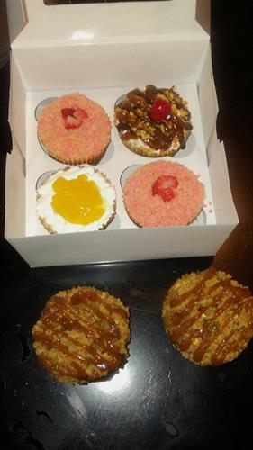 Variety Flavored Cheesecake Cupcakes