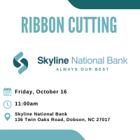 Ribbon Cutting - Skyline National Bank (October 2026)