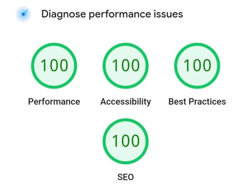 perfect pagespeed score