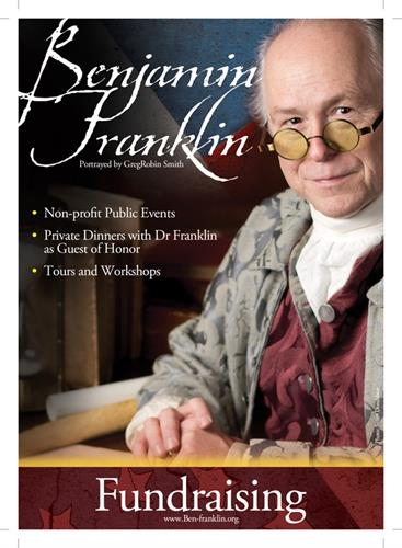 One of our Fundraising Programs: An Evening with Benjamin Franklin