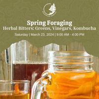Spring Foraging Workshop | Bitter Greens, Herbal Vinegars, and Kombucha