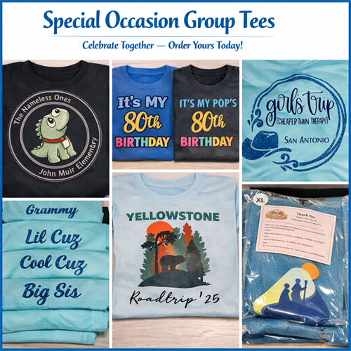 Special Occasion Group Tees