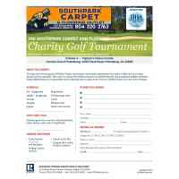 THE SOUTHPARK CARPET AND FLOORING Charity Golf Tournament HOSTED BY THE SOUTHSIDE VIRGINIA ASSOCIATION OF REALTORS®