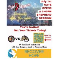Recover Hope Night at Tri City Chili Peppers Game