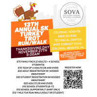 13th Annual Turkey Trot 5k Run/walk