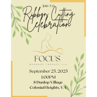 Focus Massage Therapy Ribbon Cutting