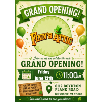 Finn's Attic Grand Opening