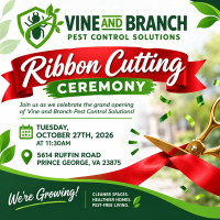 Vine & Branch Pest Control Ribbon Cutting