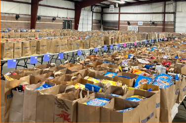 Our annual Thanksgiving Meal Bag event at the Chesterfield Fairgrounds