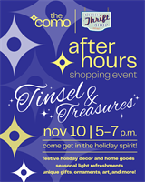 Tinsel & Treasures After Hours at COMO Thrift Shop