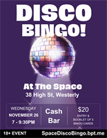 Disco Bingo @ The Space