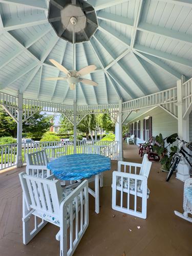 Gazebo at The Mermaid Inn of Mystic