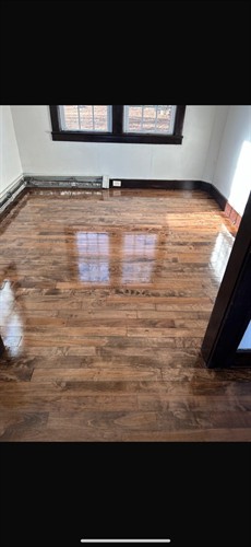 Refinished hardwood red oak