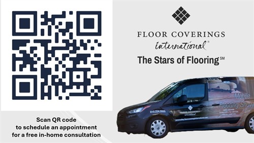 QR code to schedule an in-home consultation