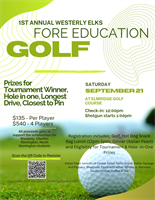 Elks fore Education golf tournament