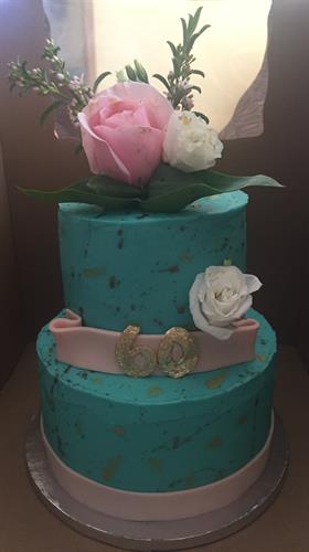 2 Tier birthday cake