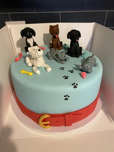 Dogs and Cats cake