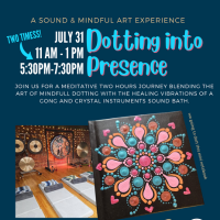Dotting into Presence: Mindful Art & Sound Experience (5:30 PM Session)