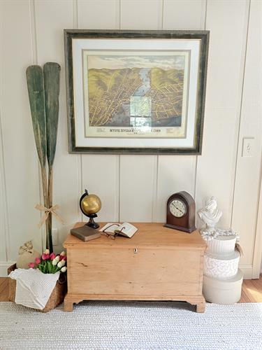 Antique Scrubbed Pine Chest