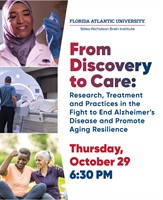 From Discovery to Care: FAU Stiles-Nicholson Brain Institute to Host Panel Featuring Leading Alzheimer’s Experts