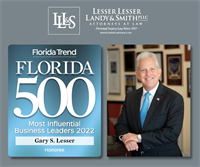 Gary S. Lesser recognized in Florida Trend ‘Florida 500’ issue