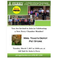 (2017) Ribbon Cutting for Mrs. Toad's Depot